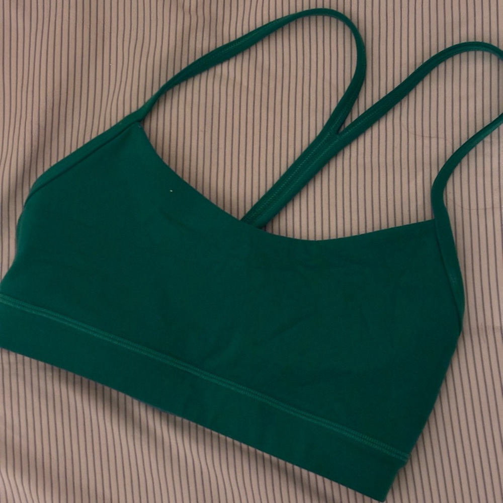 lululemon green sports bra